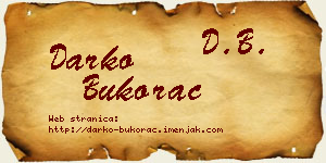 Darko Bukorac vizit kartica